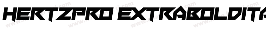 HertzPro ExtraboldItalic Regular字体转换